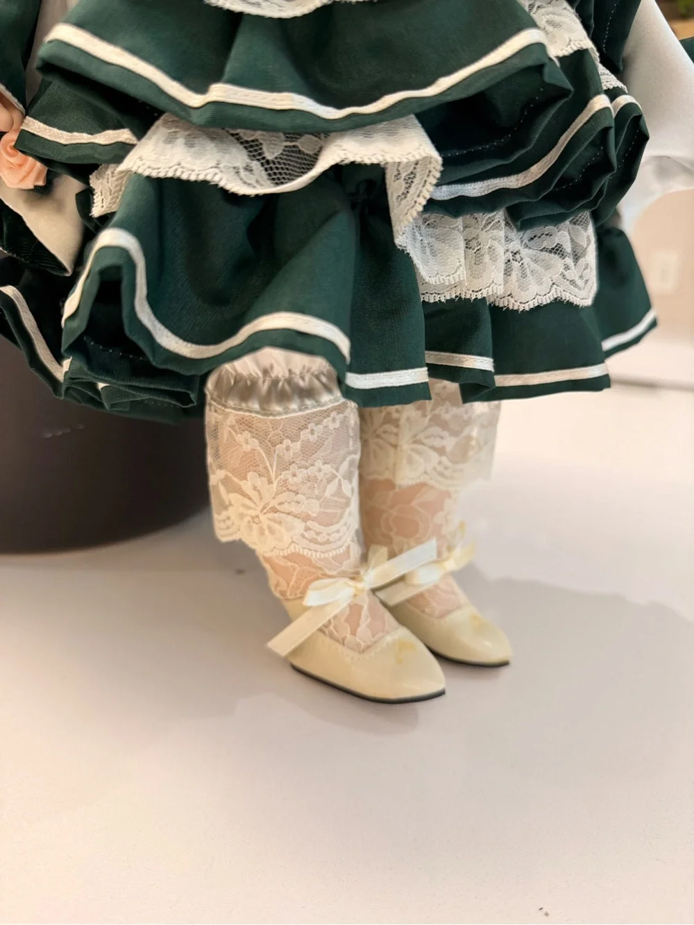 Rare Franklin‎ Heirloom Mint 22” Antique Le Bebe Bru Reproduction Doll VTG
